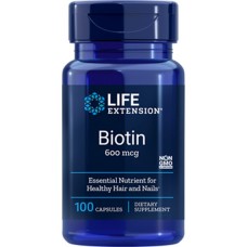 Life Extension Biotin 600 mcg, 100 capsules
